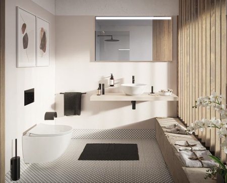 Подвесной безободковый унитаз Vitra Sento Rim-Ex