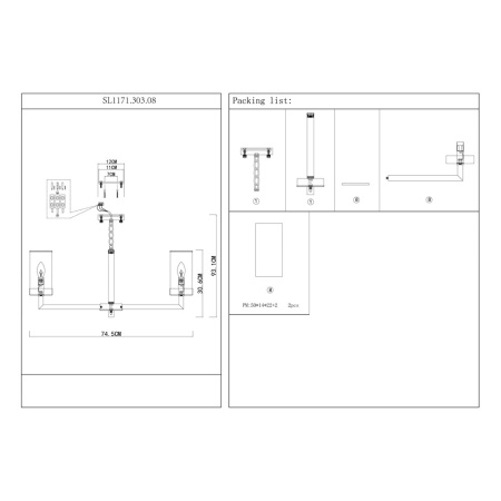 Люстра ST-Luce Masine SL1171.303.08