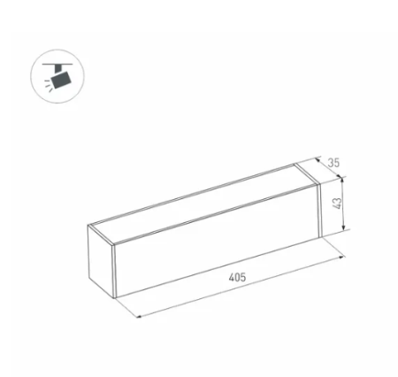 Светильник MAG-FLAT-45-L405-12W Day4000 (BK, 100 deg, 24V) (Arlight, IP20 Металл, 3 года)