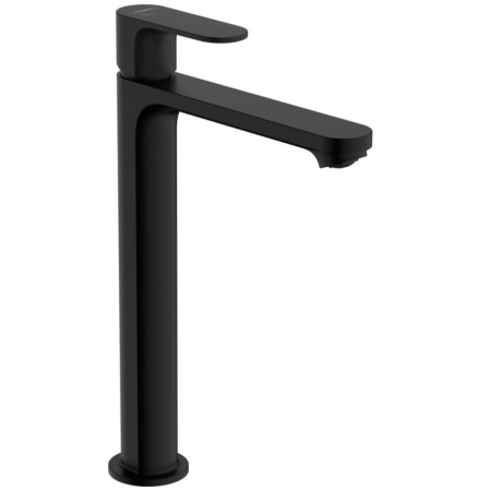 Смеситель для раковины hansgrohe Rebris S 240 CoolStart, со сливным гарнитуром 72590670, матовый черный