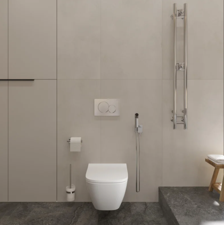 Гигиенический душ Hansgrohe Bidette E 1jet 29233000 со смесителем, хром