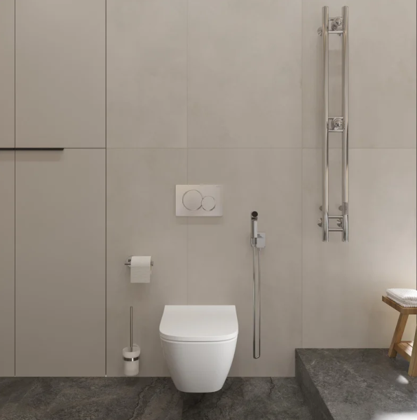 Гигиенический душ Hansgrohe Bidette E 1jet 29233000 со смесителем, хром