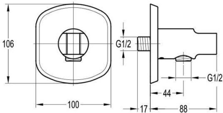 Шланговое подключение Cezares Globo AI14-01