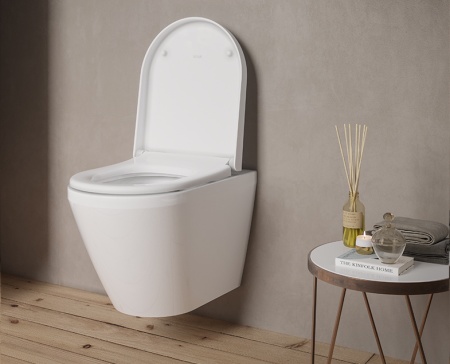 Подвесной безободковый унитаз  Vitra Integra Round