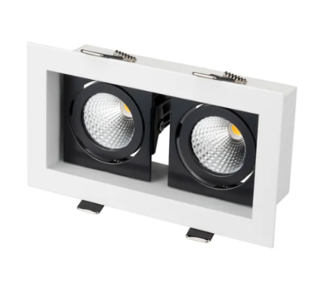 Светильник CL-KARDAN-S180x102-2x9W Day (WH-BK, 38 deg) (Arlight, IP20 Металл, 3 года)