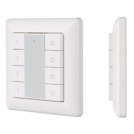 Панель Knob SR-2853K8-RF-UP White (3V, DIM, 4 зоны) (IP20 Пластик, 3 года)