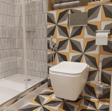 Гигиенический душ Hansgrohe Bidette E 1jet 29233000 со смесителем, хром