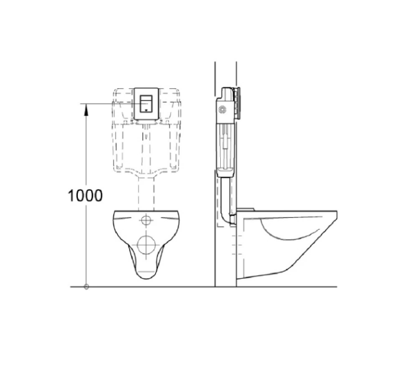 Клавиша смыва для инсталляций Grohe Skate Cosmopolitan хром глянцевая 38732000
