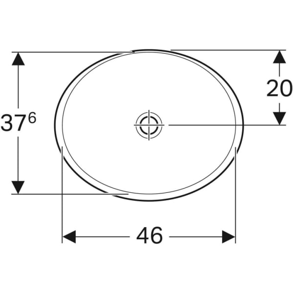 Раковина 50 см Geberit VariForm 500.710.01.2