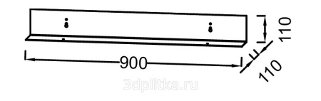 Комплект мебели с зеркалом Jacob Delafon Odeon Rive Gauche, ORG2516-R