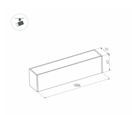 Светильник MAG-FLAT-45-L1005-30W Day4000 (BK, 100 deg, 24V) (Arlight, IP20 Металл, 3 года) 