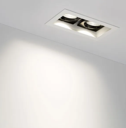 Светильник CL-KARDAN-S180x102-2x9W Day (WH-BK, 38 deg) (Arlight, IP20 Металл, 3 года)